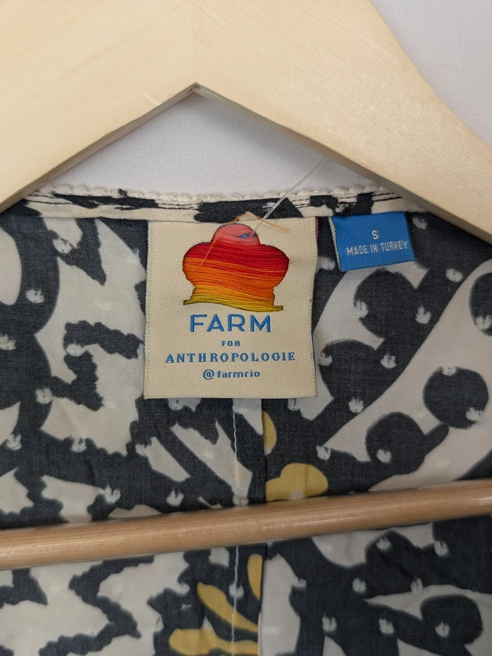 Farm Rio for Anthropologie Floral Print Wrap Blouse